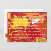 Relaties die Briefkaart 2 van het Citaat toestaan (Voorkant / Achterkant)