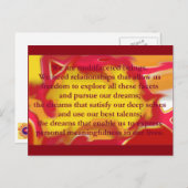 Relaties die het Briefkaart van het Citaat toestaa (Voorkant / Achterkant)