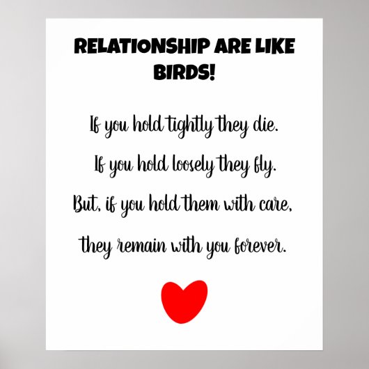 Relaties kus liefde poster (Voorkant)