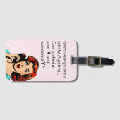 Relaties zijn als Algebra Funny Quip Bagagelabel (Voorkant (horizontaal))