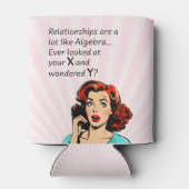Relaties zijn als Algebra Funny Quip Blikjeskoeler (Achterkant)