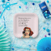 Relaties zijn als Algebra Funny Quip Papieren Bordje (Feest)