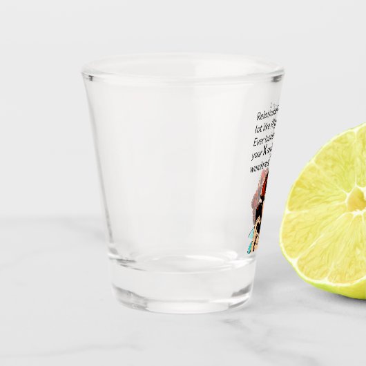 Relaties zijn als Algebra Funny Quip Shot Glas (Links)