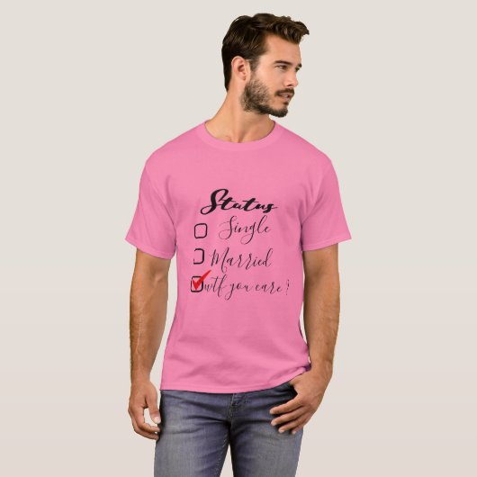 Relatiestatus dating status shirt ontwerp (Voorkant volledig)