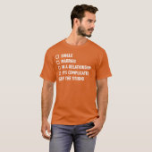 Relatiestatus Inhe Studio vintage T-shirt (Voorkant volledig)