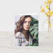 Relationship Card Titled/When Love Ends Kaart (Gele Bloem)