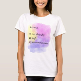 Relationship status meow t-shirt