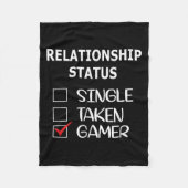 Relationship Status Single Taken Gamer Fleece Deken (Voorkant)