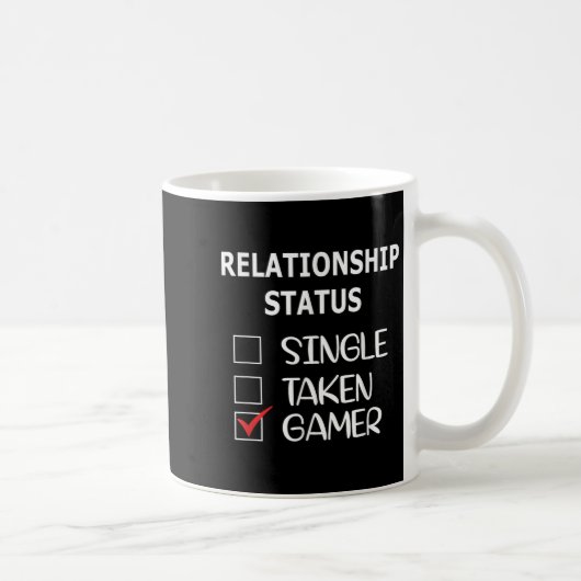 Relationship Status Single Taken Gamer Koffiemok (Rechts)