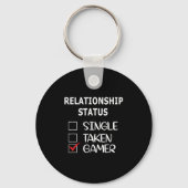 Relationship Status Single Taken Gamer  Sleutelhanger (Voorkant)