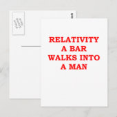 RELATIVITEIT BRIEFKAART (Voorkant / Achterkant)