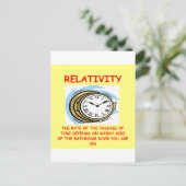 relativiteit briefkaart (Staand voorkant)