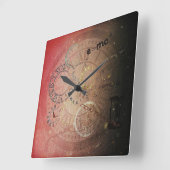 Relativiteit van tijdkunst vierkante klok (Hoek)