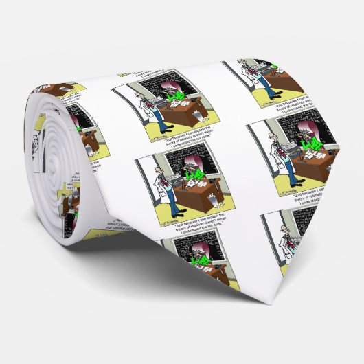 Relativiteitstheorie en belastingcode stropdas (Opgerold)