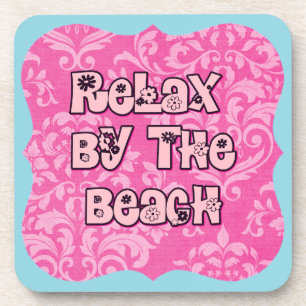 Relax aan het strand bier onderzetter