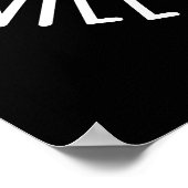 Relax alles zal helemaal rijp zijn donker BG Poster (Hoek)