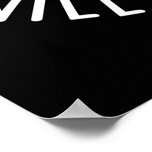 Relax alles zal helemaal rijp zijn donker BG Poster (Hoek)