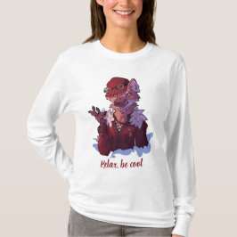Relax be cool, wolf t-shirt