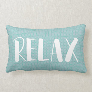 Relax Beach House Seafoam Green Lumbar Pillow Kussen