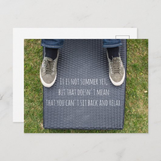 Relax Briefkaart (Voorkant / Achterkant)