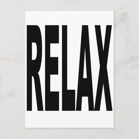 Relax Briefkaart (Voorkant)