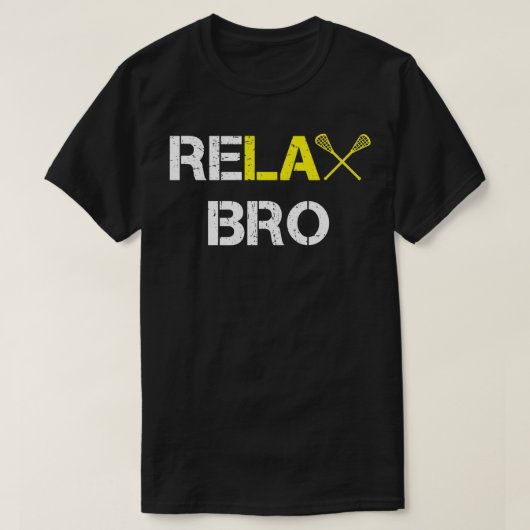 ReLAX Bro Funny Lacrosse Classic TShirt (Design voorkant)