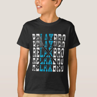 Relax Bro Funny Lacrosse Speler Lax Lover Joke T-s T-shirt
