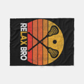 Relax Bro Grappige Lacrosse Quote Lacrosse Crosse  Fleece Deken (Voorkant (Horizontaal))
