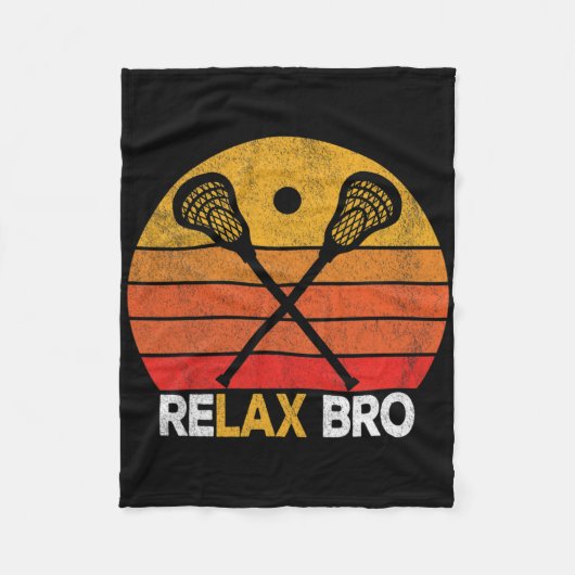 Relax Bro Grappige Lacrosse Quote Lacrosse Crosse  Fleece Deken (Voorkant)