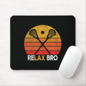 Relax Bro Grappige Lacrosse Quote Lacrosse Crosse  Muismat (Met muis)