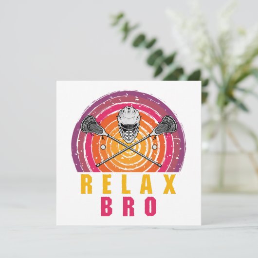 Relax Bro Lacrosse (Staand voorkant)