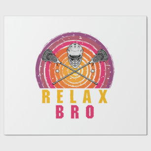 Relax Bro Lacrosse Cadeaupapier