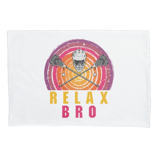 Relax Bro Lacrosse Kussensloop (Voorkant)