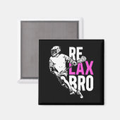 Relax Bro Lacrosse Magneet (Voorkant / Achterkant)