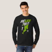 Relax Bro Lacrosse Sport Team Game Highschool Coll T-shirt (Voorkant volledig)