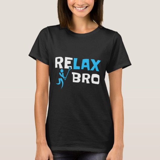 Relax Bro Lacrosse Sticks Speler T-shirt (Voorkant)