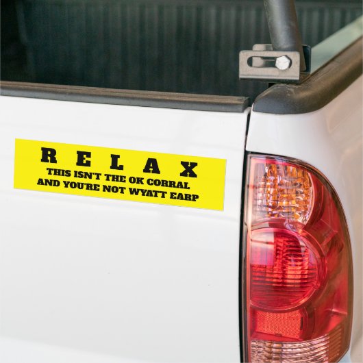 RELAX BUMPERSTICKER (Op Truck)