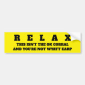 RELAX BUMPERSTICKER (Voorkant)