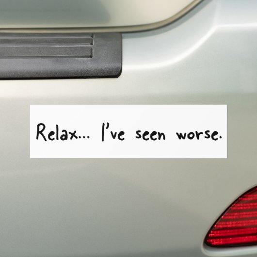 Relax Bumpersticker (Op auto)
