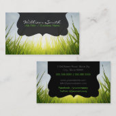 Relax calm grass Business card Visitekaartje (Voorkant / Achterkant)