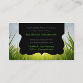 Relax calm grass Business card Visitekaartje (Achterkant)