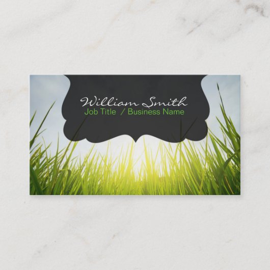 Relax calm grass Business card Visitekaartje (Voorkant)