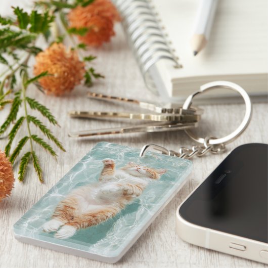 Relax Cat Sleutelhanger (Voorkant Rechts)