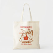 Relax chill READ Bibliotheektas Tote Bag (Voorkant)