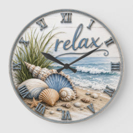 Relax Coastal Beach Ocean Beach House Decor Grote Klok