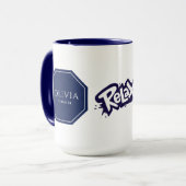 Relax Combo Mok met Jouw naam en functietitel (Voorkant links)