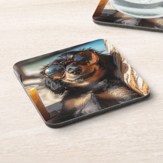 Relax-Dackel Bier Onderzetter (Linkerzijde)