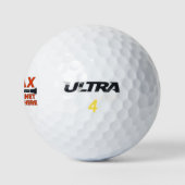 Relax De Klarinetspeler Is Hier Golfballen (Logo)