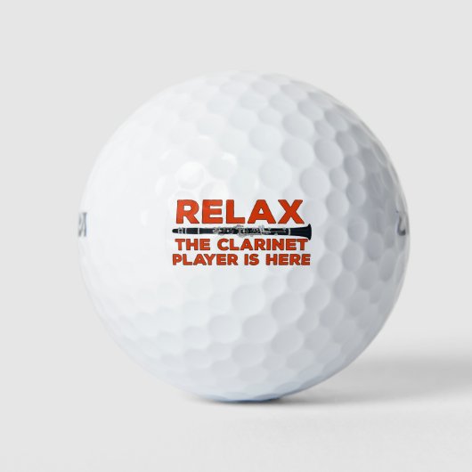 Relax De Klarinetspeler Is Hier Golfballen (Voorkant)
