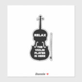 Relax De Violist Is Hier Sticker (Vel)